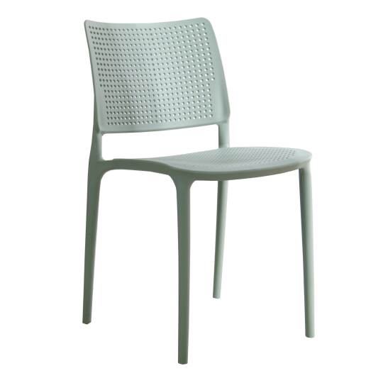 Chaise de terrasse ajourée en plastique