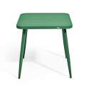 Table de terrasse carrée (75 x 75 x 76 cm) en aluminium