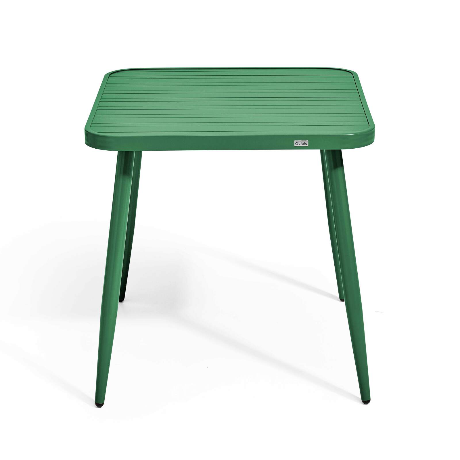 Table de terrasse carrée (75 x 75 x 76 cm) en aluminium