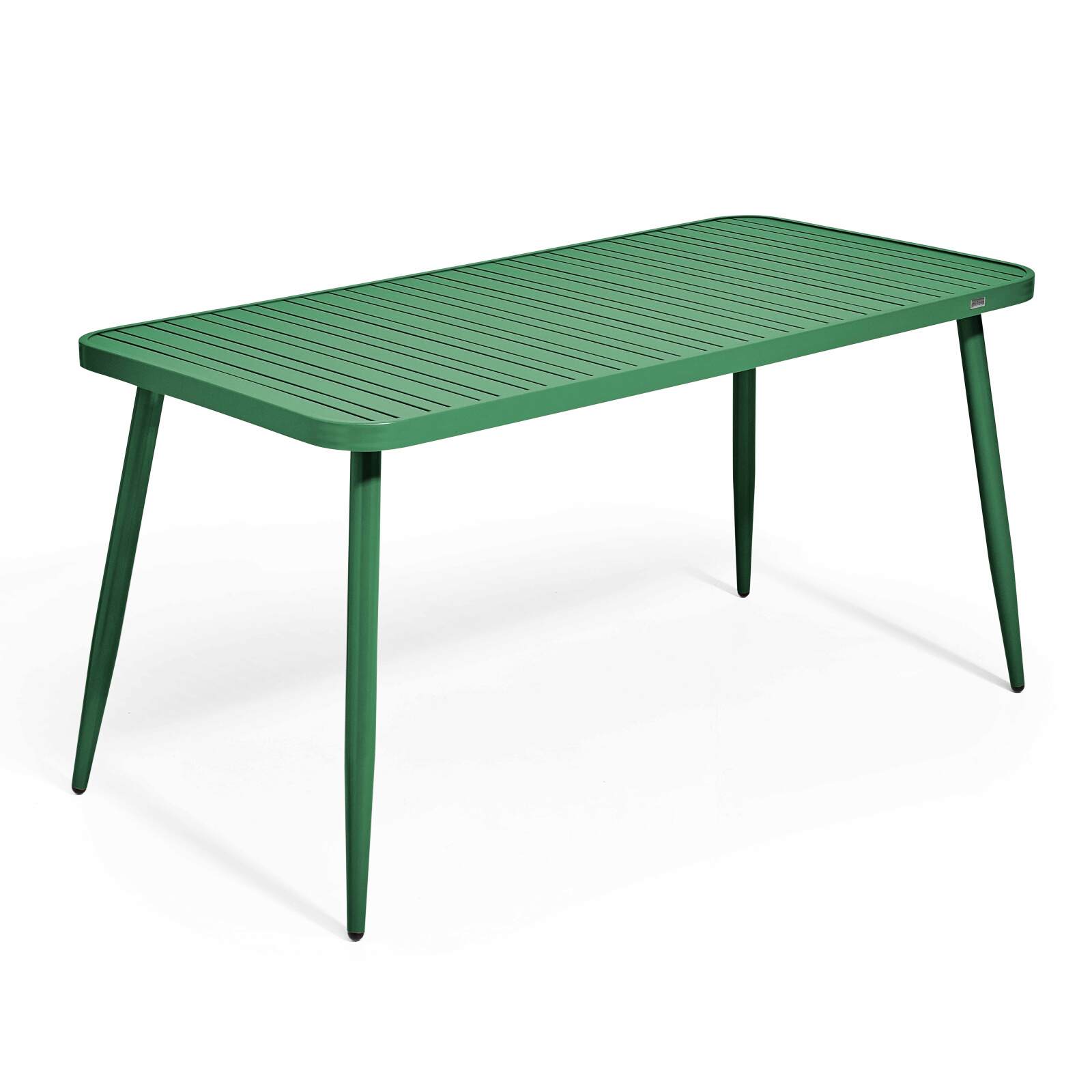 Table de terrasse rectangulaire (150 x 75 x 75 cm) en aluminium