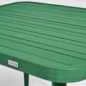 Table de terrasse rectangulaire (150 x 75 x 75 cm) en aluminium