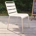Chaise de terrasse en métal thermolaqué