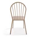 Ensemble table bistrot inclinable Ø70cm et 2 chaises en métal