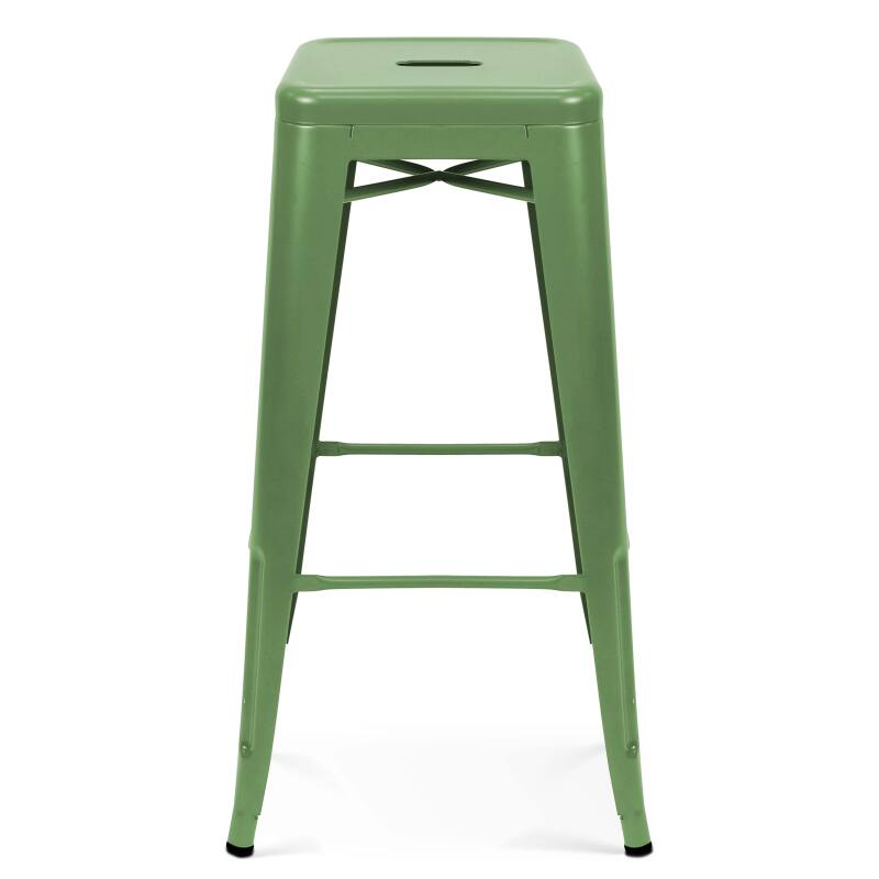 Lot de 4 tabourets en métal mat (2/6)