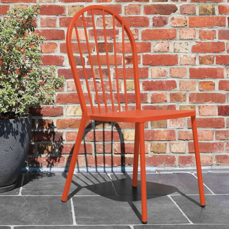 Chaise bistrot ajourée en métal (5/6)