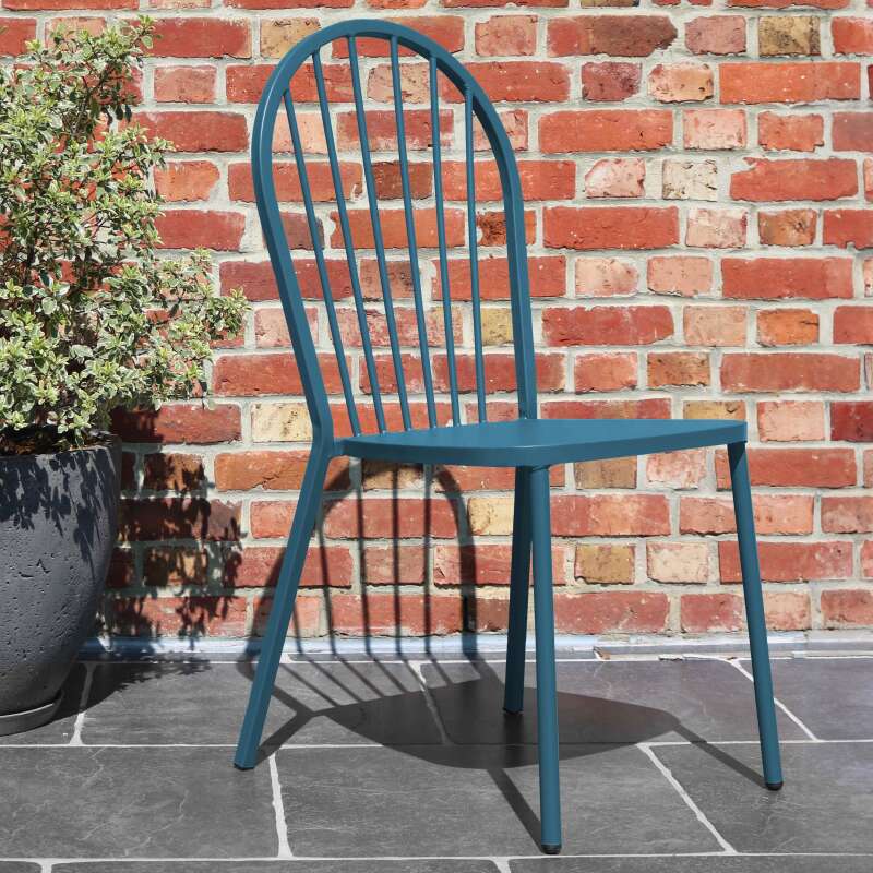 Chaise bistrot ajourée en métal (4/5)