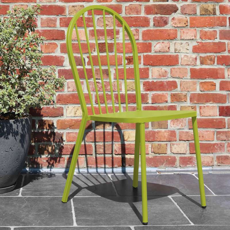 Chaise bistrot ajourée en métal (4/5)