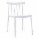 Lot de 4 chaises de terrasse en plastique