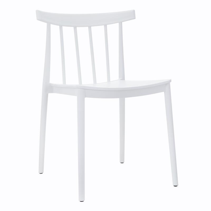 Lot de 4 chaises de terrasse en plastique