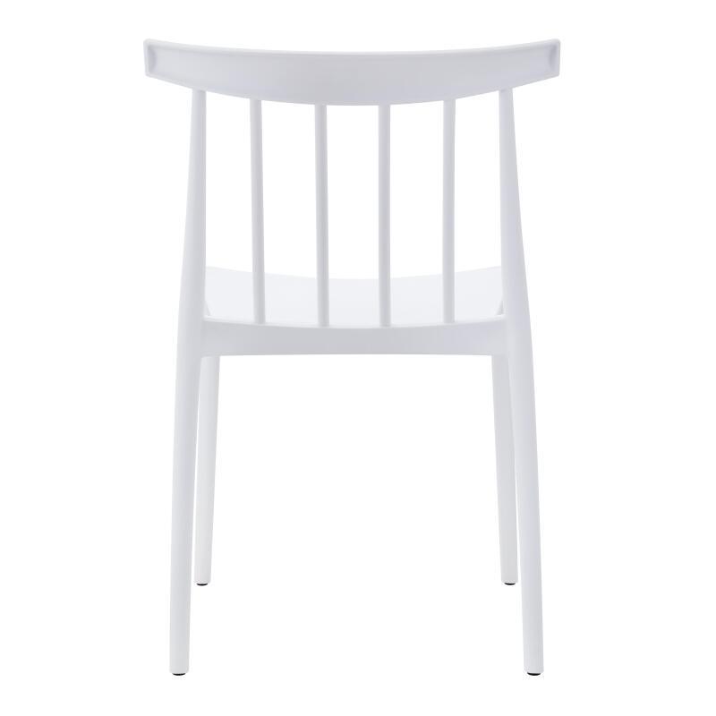 Lot de 4 chaises de terrasse en plastique