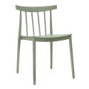 Lot de 4 chaises de terrasse en plastique