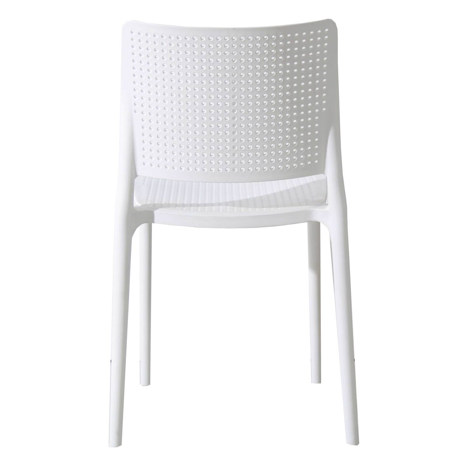 Lot de 4 chaises de terrasse en plastique