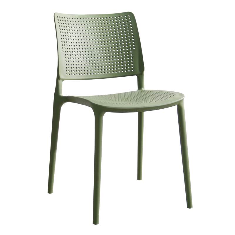 Lot de 4 chaises de terrasse en plastique (2/6)