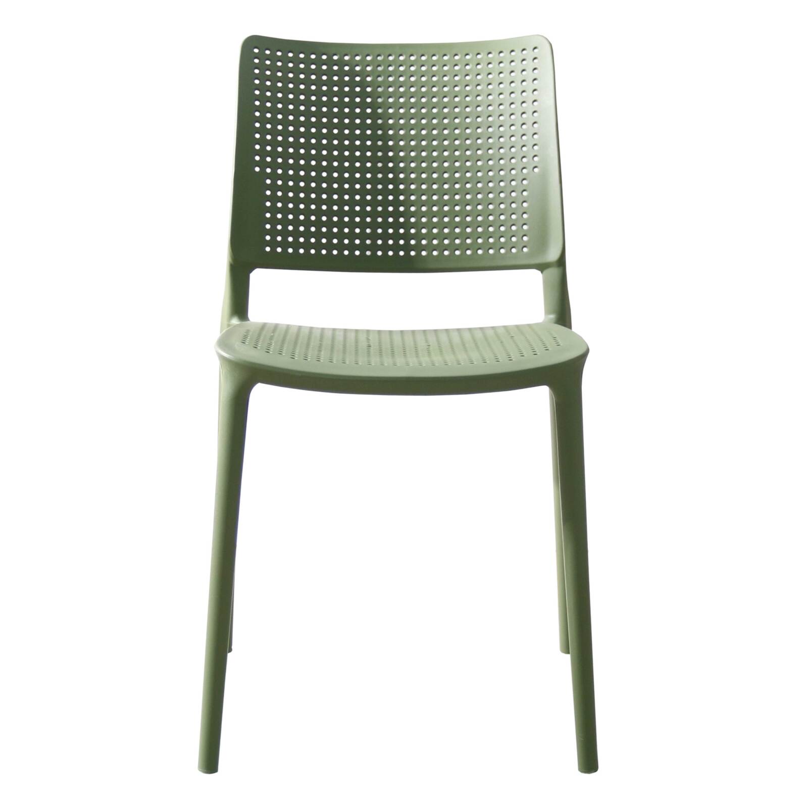 Lot de 4 chaises de terrasse en plastique