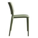 Lot de 4 chaises de terrasse en plastique