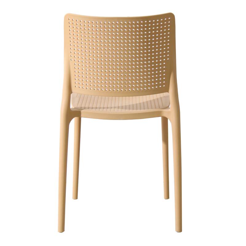 Lot de 4 chaises de terrasse en plastique (4/7)