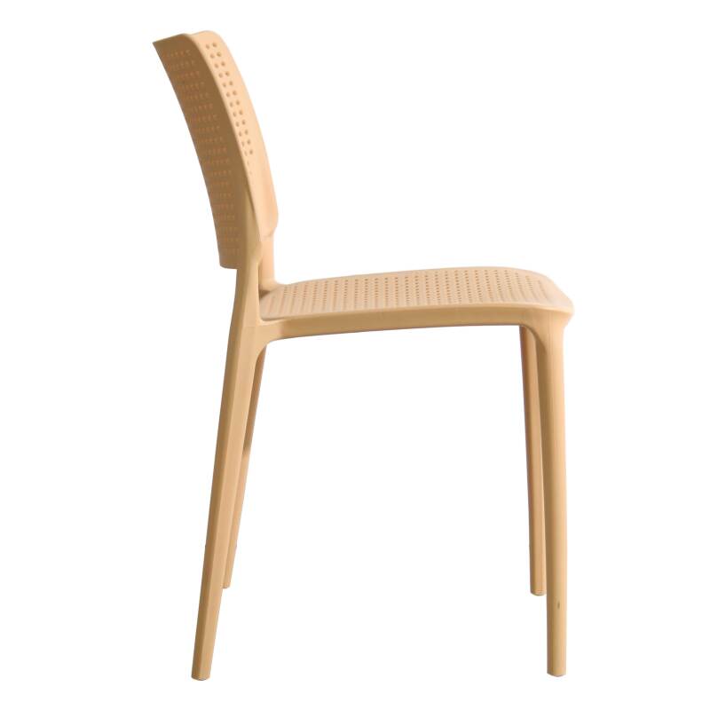 Lot de 4 chaises de terrasse en plastique (6/7)