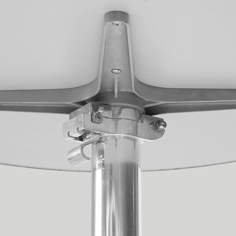 Table de jardin ronde en aluminium avec plateau inclinable (⌀60 x 72 cm)