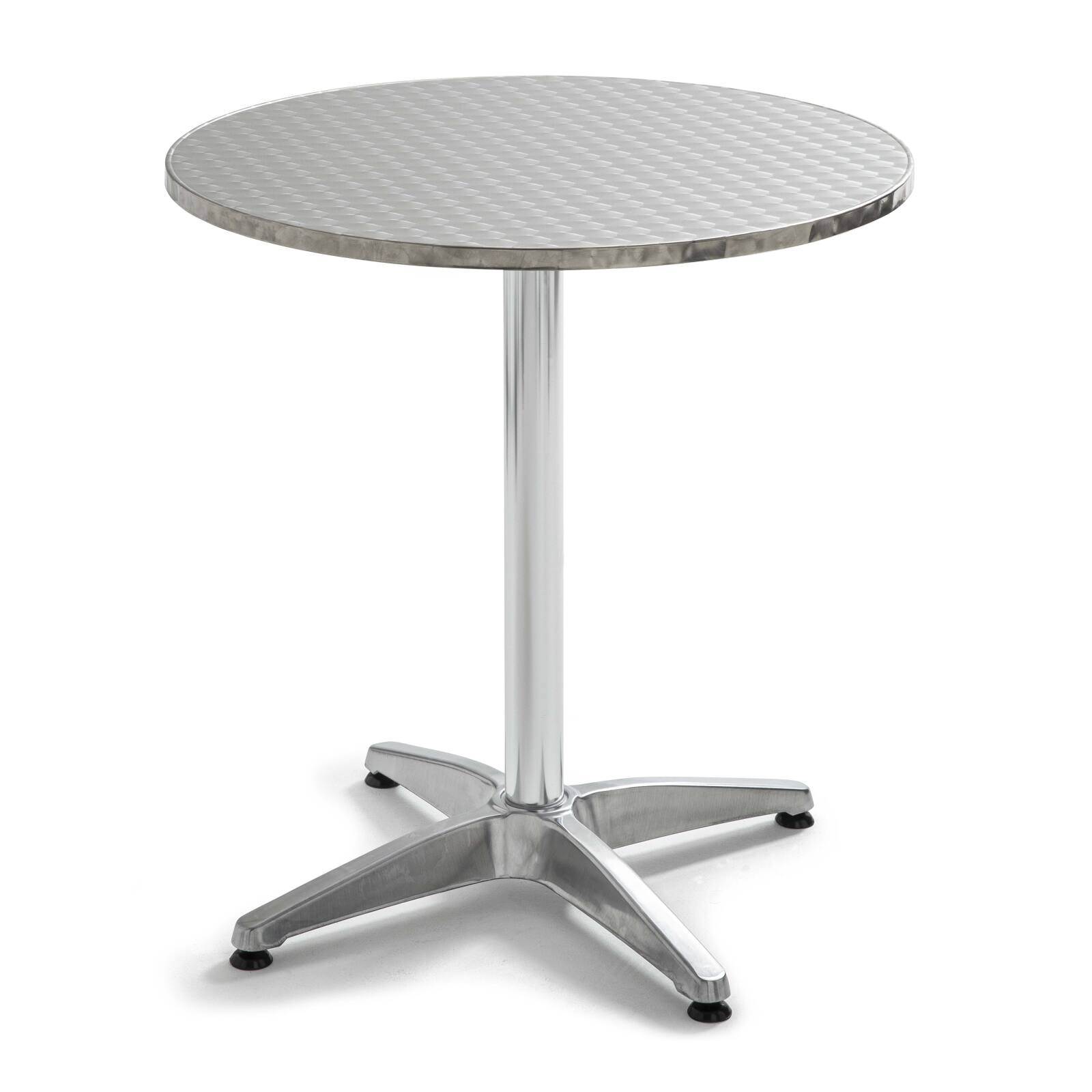 Table de terrasse bistrot ronde en aluminium (⌀60 x 70 cm)