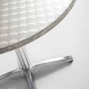 Table de terrasse bistrot ronde en aluminium (⌀60 x 70 cm)