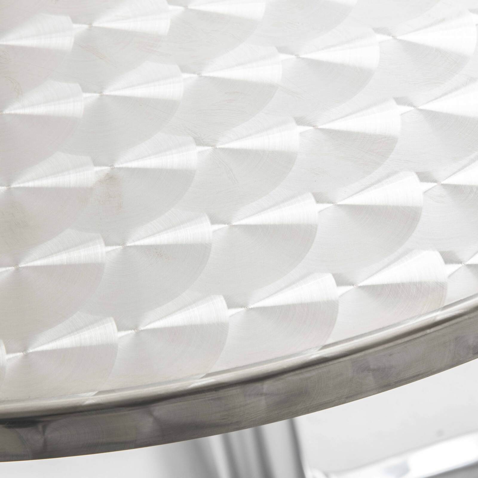 Table de terrasse bistrot ronde en aluminium (⌀60 x 70 cm)