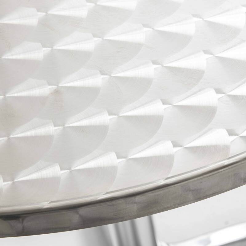 Table de terrasse bistrot ronde en aluminium (⌀60 x 70 cm)