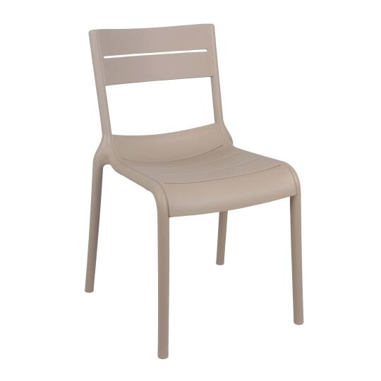 Chaise de terrasse de restaurant en plastique ajourée | Mobeventpro