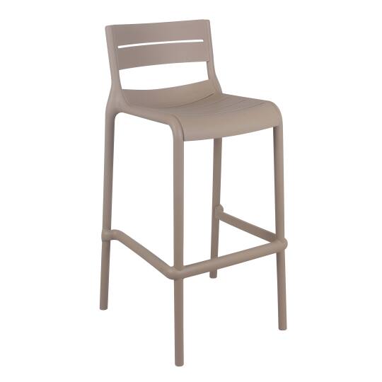 Chaise haute de terrasse en plastique