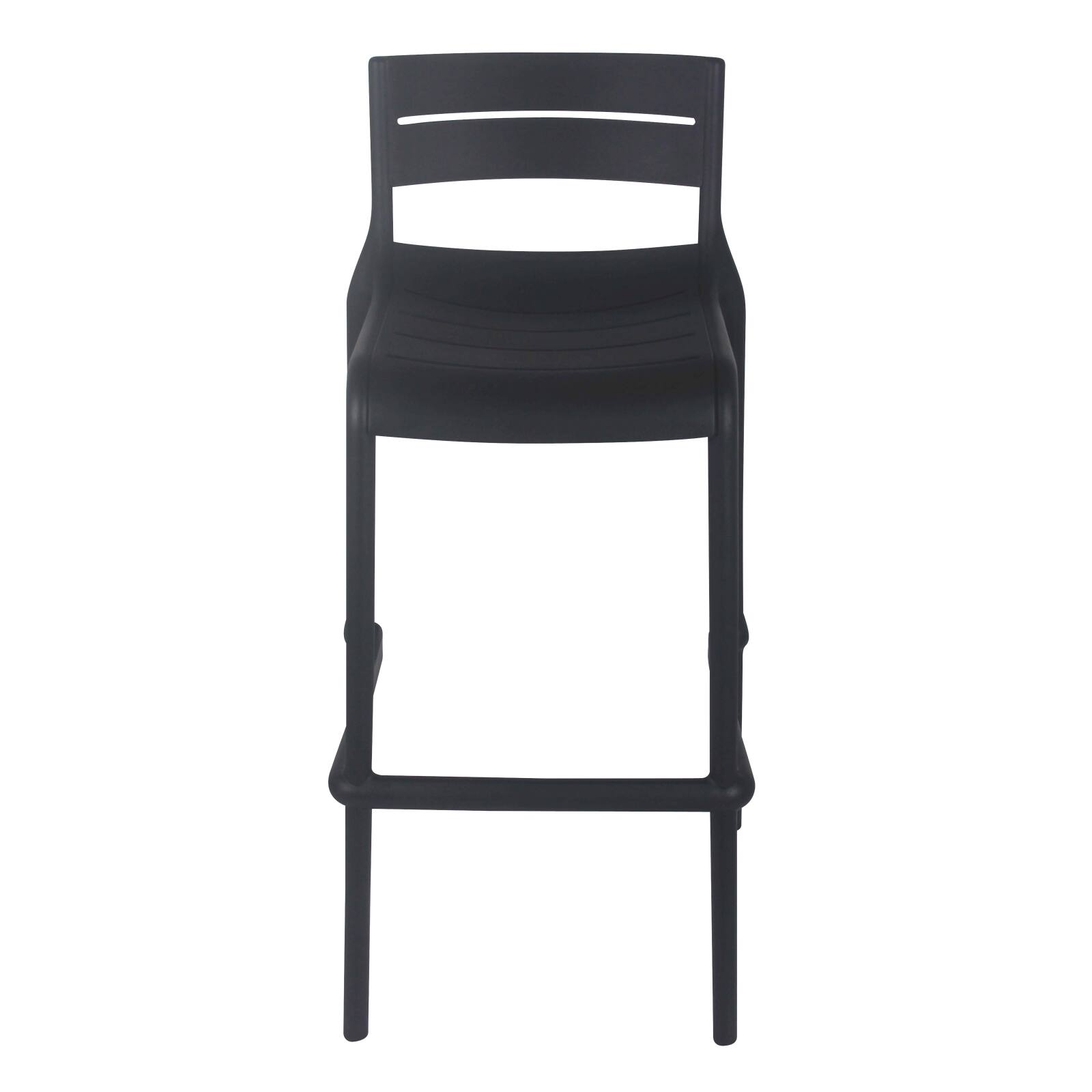 Chaise haute de terrasse en plastique