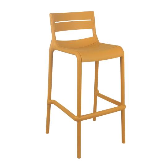 Chaise haute de terrasse de restaurant en plastique | Mobeventpro