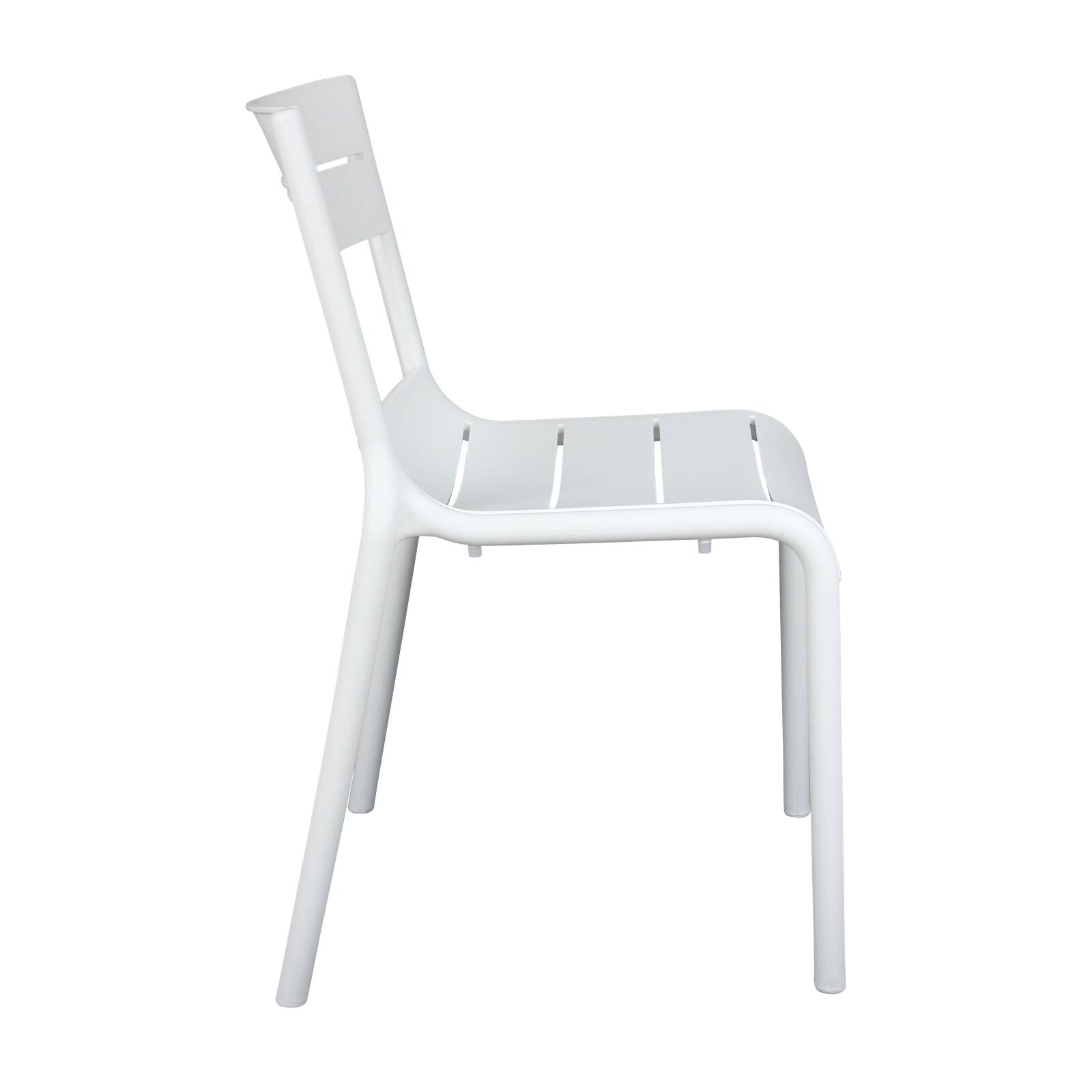 Lot de 4 chaises de terrasse en plastique