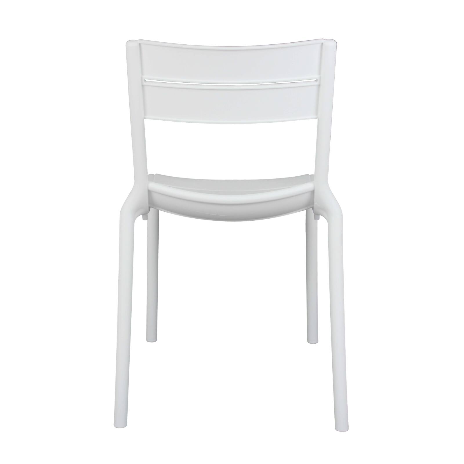 Lot de 4 chaises de terrasse en plastique