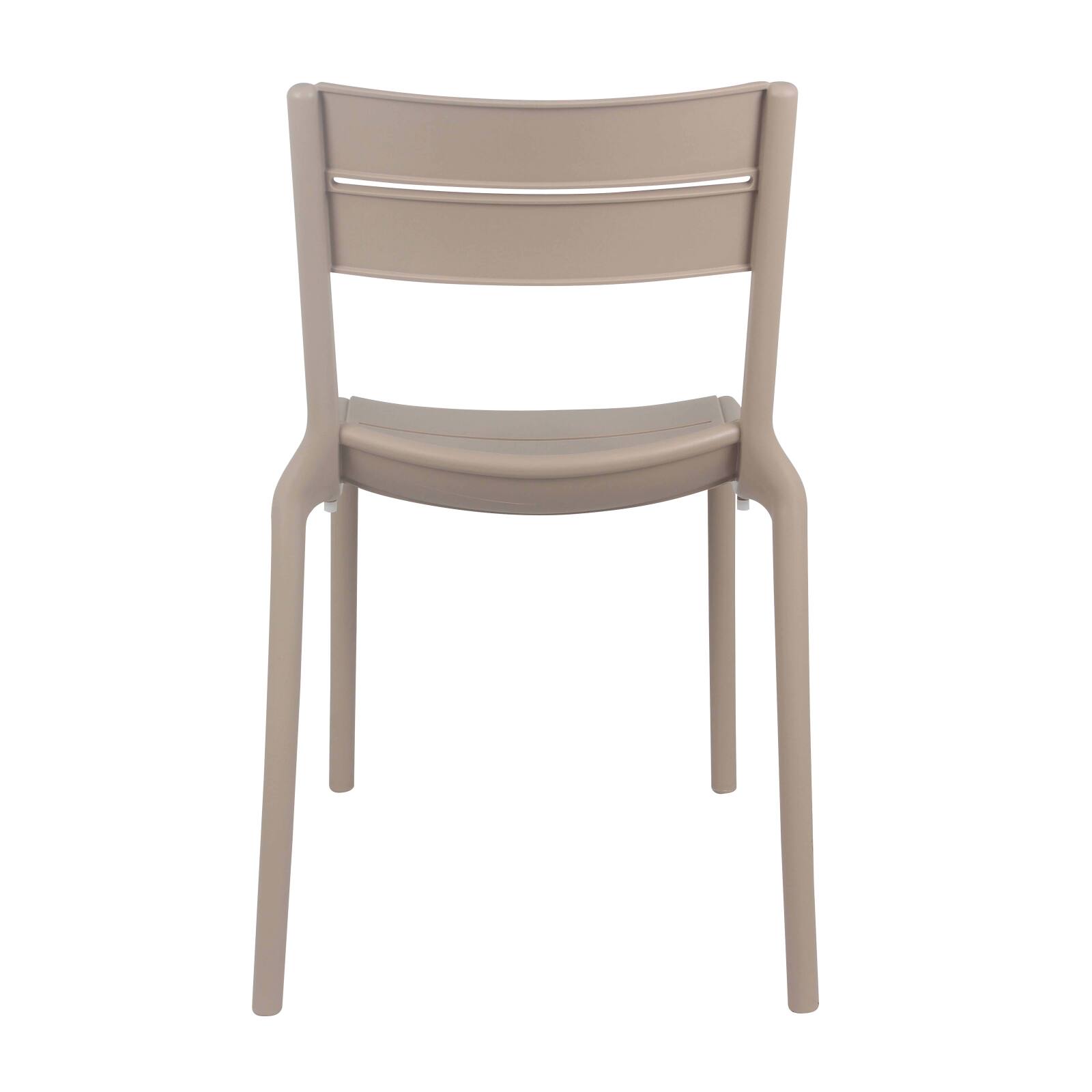 Lot de 4 chaises de terrasse en plastique