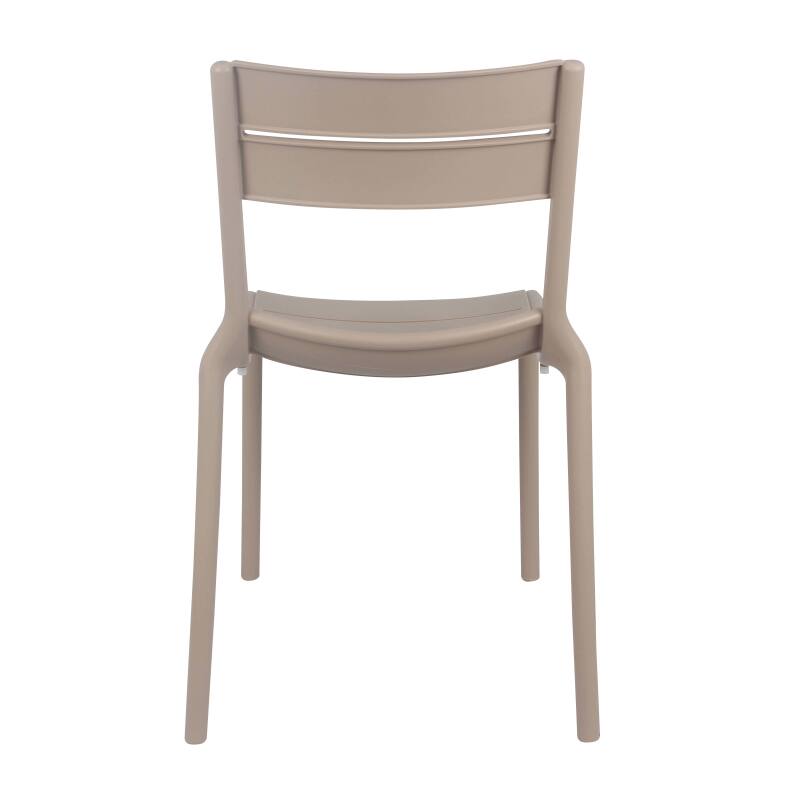 Lot de 4 chaises de terrasse en plastique