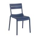 Lot de 4 chaises de terrasse en plastique