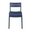 Lot de 4 chaises de terrasse en plastique