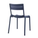 Lot de 4 chaises de terrasse en plastique