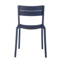 Lot de 4 chaises de terrasse en plastique