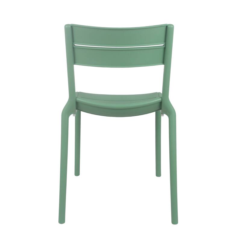 Lot de 4 chaises de terrasse en plastique (5/7)