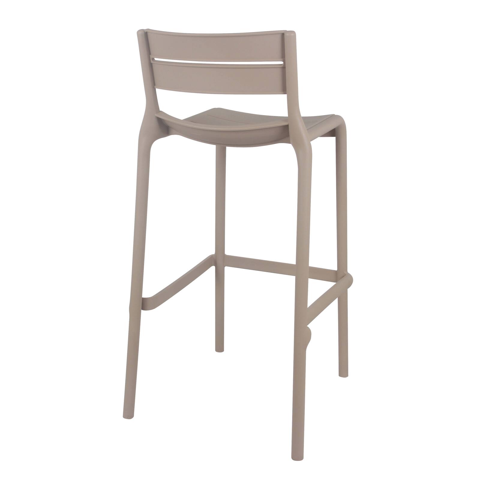 Lot de 4 chaises hautes de terrasse en plastique Lot de 4 chaises hautes de terrasse en plastique