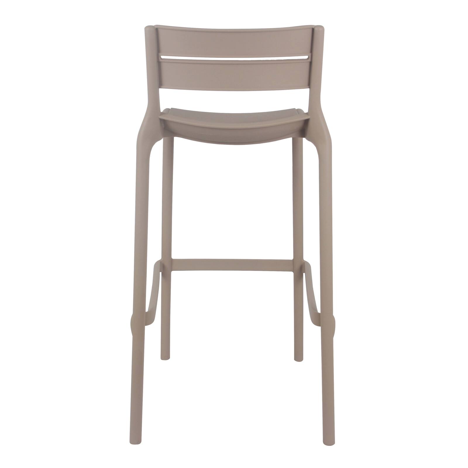 Lot de 4 chaises hautes de terrasse en plastique Lot de 4 chaises hautes de terrasse en plastique