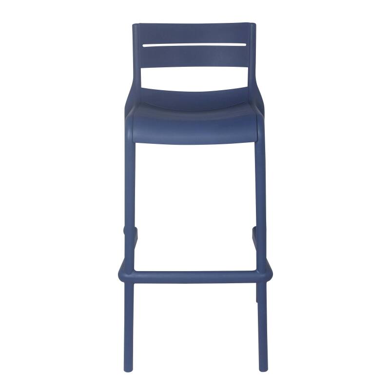 Lot de 4 chaises hautes de terrasse en plastique (2/6)