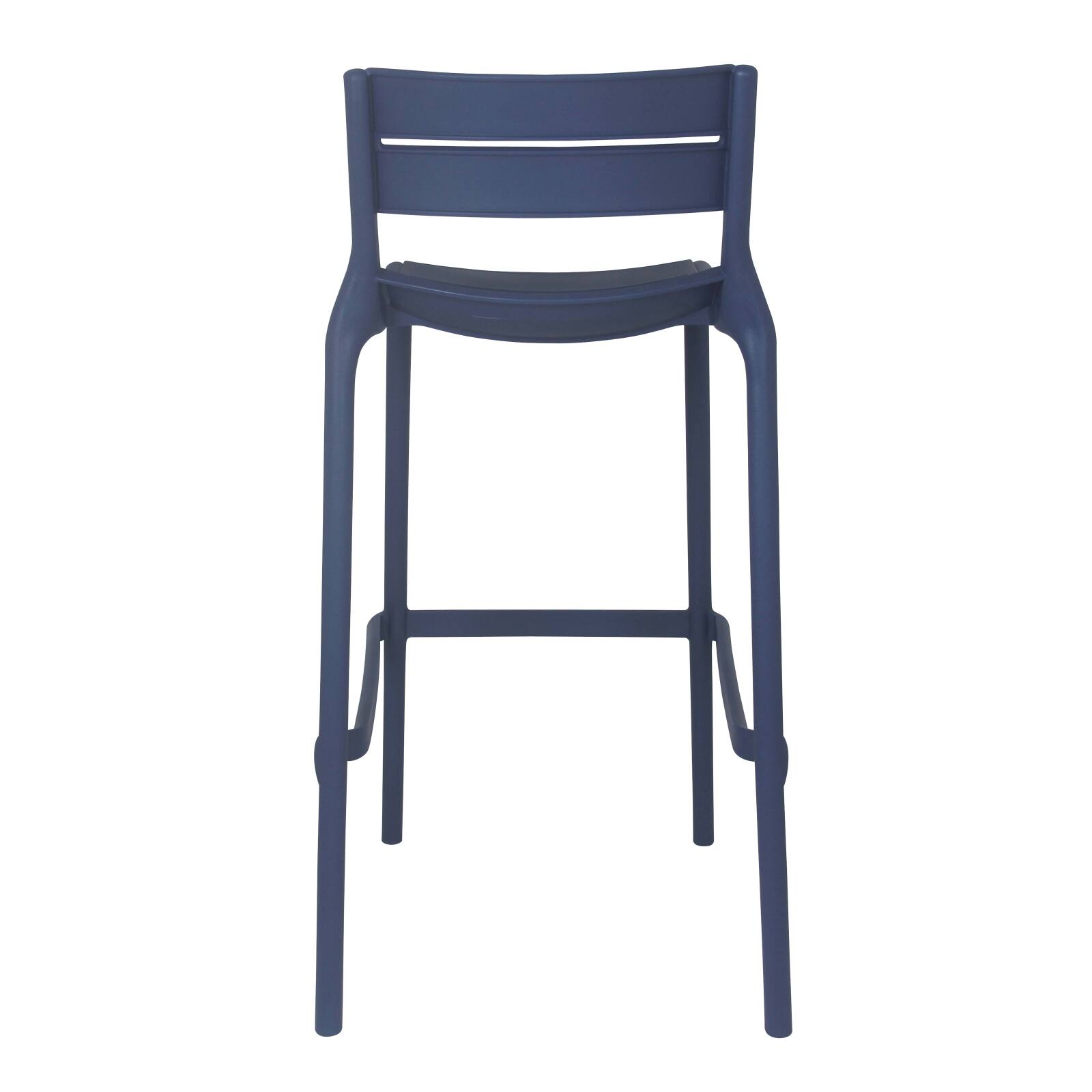 Lot de 4 chaises hautes de terrasse en plastique