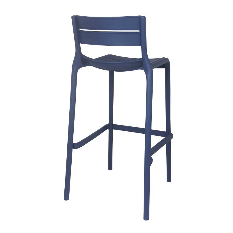 Lot de 4 chaises hautes de terrasse en plastique (5/6)