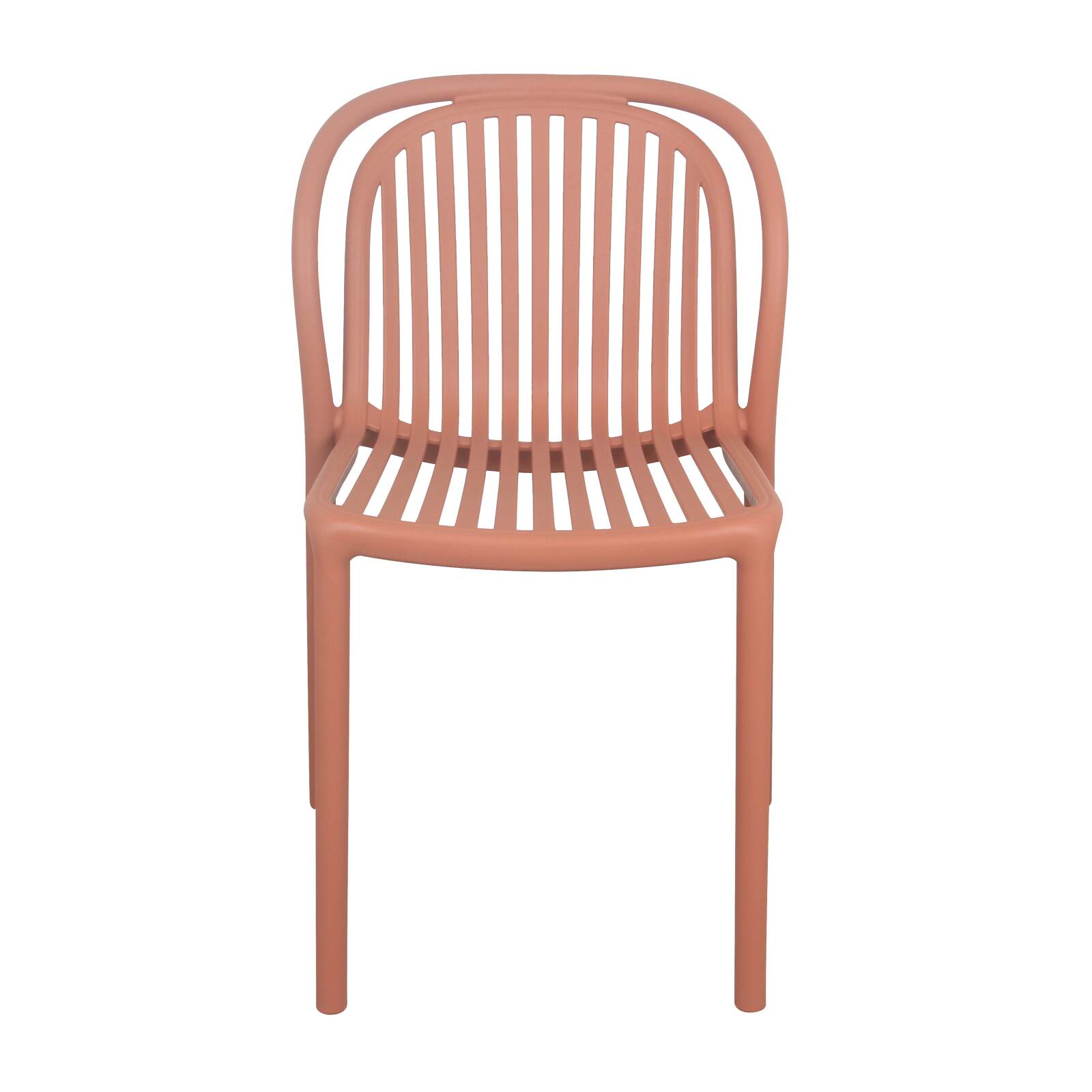 Lot de 4 chaises de terrasse en plastique