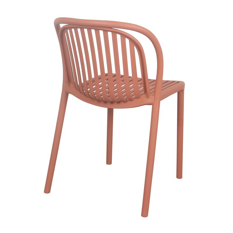 Lot de 4 chaises de terrasse en plastique (4/6)