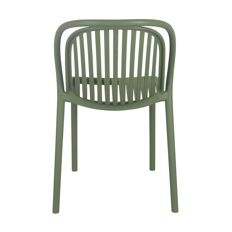Lot de 4 chaises de terrasse en plastique