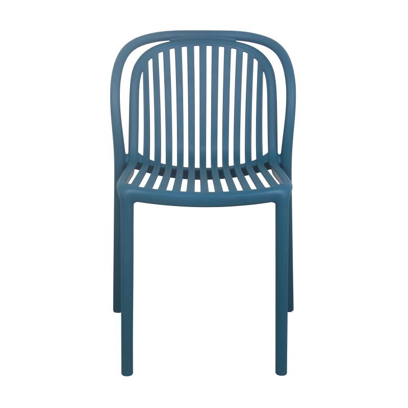 Lot de 4 chaises de terrasse en plastique (2/6)