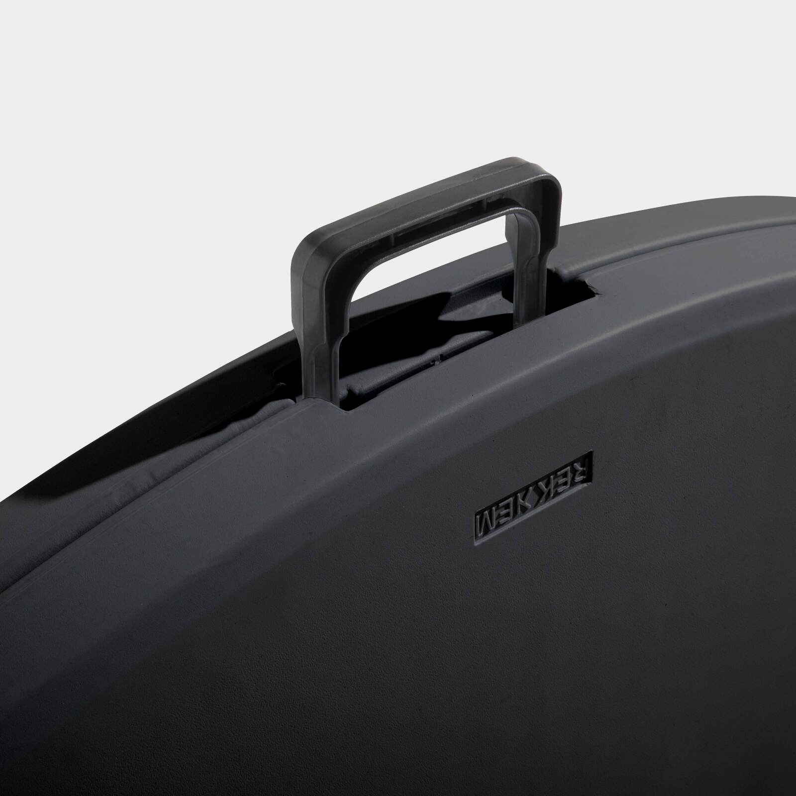 Lot de 13 tables pliantes rondes noires 150 cm + chariot de transport