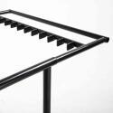 Lot de 13 tables pliantes rondes noires 150 cm + chariot de transport